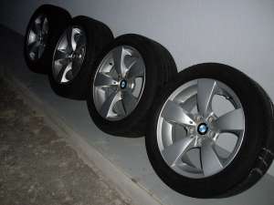 JANTE BMW SERIA 5,  17�,  ORIGINALE cu ANVELOPE *****