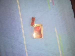 bricheta dupont originala placata cu aur