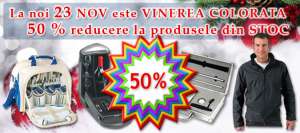 Cadouri cu 50% reducere in Vinerea Colorata