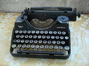 Masina de scris Continental 1960   ,   plus o mica istorie a masinii de scris , acte .