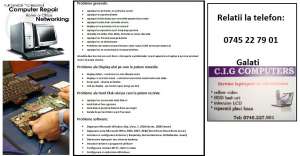 SERVICE REPARATII LAPTOP CALCULATORE MONITOARE