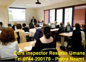 Piatra Neamt cursuri inspector resurse umane REVISAL si inspector sesuritate si sanatate ISSM 600 le