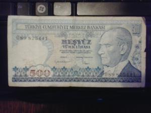 500 lire turcesti 1970