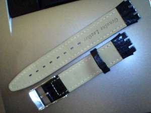 curea swatch piele neagra si maro,    de 17mm,    latime. Tel. 0764.533.165