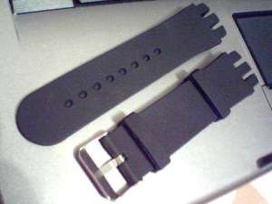 curea swatch neagra din silicon de 21mm-23mm,   latime. Tel. 0764.533.165