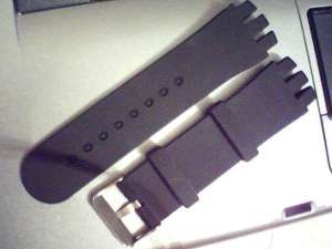 curea swatch neagra din silicon de 21mm-23mm,   latime. Tel. 0764.533.165