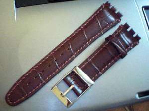 curea swatch piele neagra si maro de 19 mm,   latime. Tel. 0764.533.165