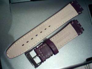 curea swatch piele neagra si maro de 19 mm,   latime. Tel. 0764.533.165