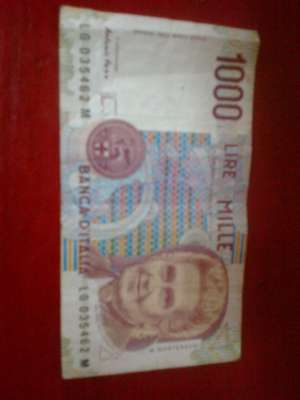 Vand bancnota 1000 lire mille
