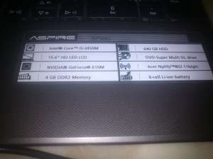laptop acer aspire 5750g