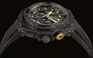 hublot king power f1 chronograph automat , rosse gold case black ceramic bezel. mecanism ETA Asian.