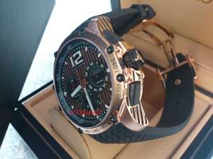 hublot clasic ultra slim automtic,  rosse gold bezel. full ceramic case. mecanism ETA Asian.