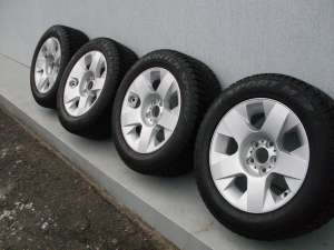 Jante BMW SERIA 7 pe 17″ cu ANVELOPE DUNLOP de IARNA FOARTE BUNE!