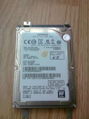 VAND HDD SATA DE LAPTOP HITACHI ,  640 GB,  HD5K750-640-HTS547564A9E384--5400RPM