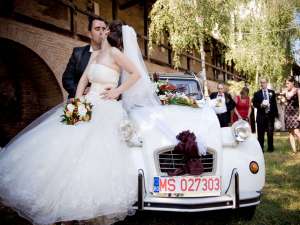 Masina de epoca inchiere nunti Mures Citroen 2CV