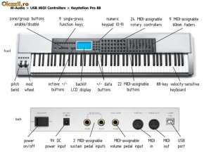 De vanzare Pian digital M-AUDIO KEYSTATION PRO 88  MIDI CONTROLLER