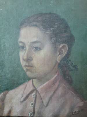 portret fata,  pictor maghiar