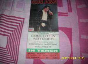 Bilet 1992 Michael Jackson