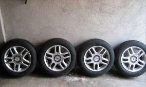 Jenti aluminiu 4x100 R14 cu anvelope goodyear m+s