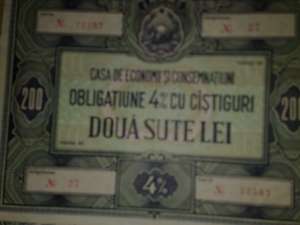 Vand obligatiuni 200 rsr