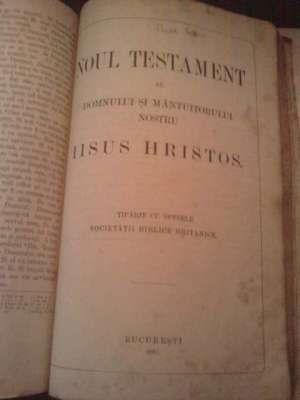 vand bilie vechiul si noul testament