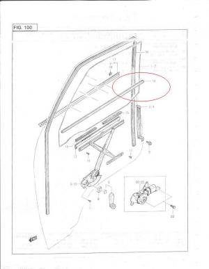 Perie geam usa interior Damas ( vezi foto catalog )cod 83850A80D01