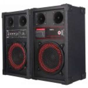 Boxe Karaoke amplificat, 120w cu slot usb/mp3 si microfon