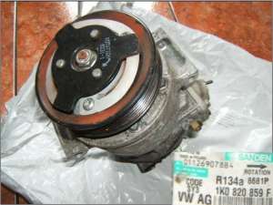 VW  Passat ,  Golf 5 ,   Audi A3 COMPRESOR  CLIMA SANDEN Cod:  1K0 820 859 F