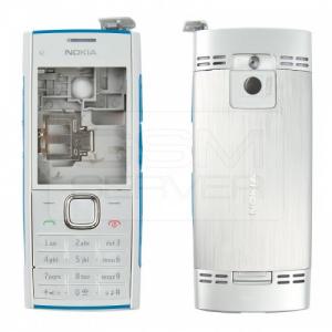 Carcasa Nokia X2 Silver ( Argintie ) ORIGINALA COMPLETA