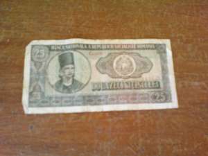 bacnote vechi din anul 1966:bacnote de 100, 50, 25, 10 lei