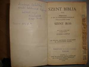 Vand Biblie veche in limba maghiara din anul 1948