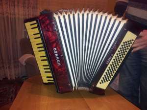 Vand Acordeon Hohner Verdi II in sita preparat bandon 880,  in stare noua