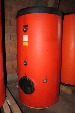 boiler dubla serpentina 290 litrii vertical