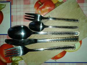Set TACAMURI SOLINGEN CU AUR 18k