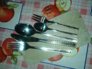 Set TACAMURI SOLINGEN CU AUR 18k