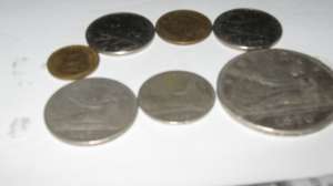 Vind Monede Spaniole Pesetas din Anul 1869,  1870  am 5 pesetas, 2 pesetas , 1 pesetas