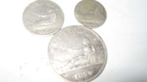 Vind Monede Spaniole Pesetas din Anul 1869,  1870  am 5 pesetas, 2 pesetas , 1 pesetas