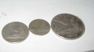 Vind Monede Spaniole Pesetas din Anul 1869,  1870  am 5 pesetas, 2 pesetas , 1 pesetas