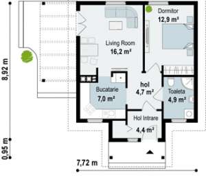 Casa 2 camere 19850Euro in Regie Proprie Bucuresti si Ilfov