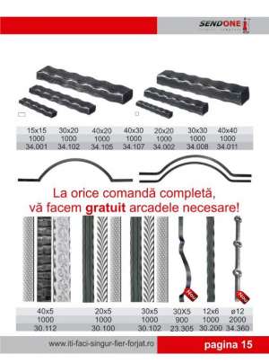 Oferte promotionale la fier forjat