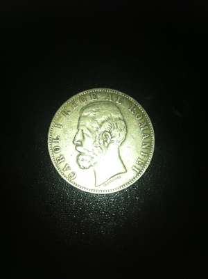Moneda  Carol I REGE AL ROMANIEI 1883 - 5 LEI