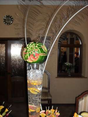 sculptura in fructe