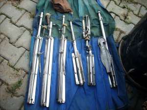 Set tobe acustice cu stative inox pliabile