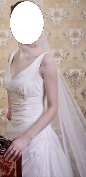 Rochie de mireasa simpla,  comada,  accesibila