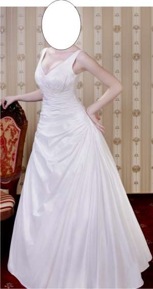 Rochie de mireasa simpla,  comada,  accesibila