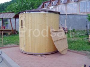Sauna barrel - sauna de exterior VERTICALA