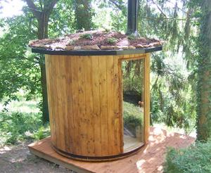 Sauna barrel - sauna de exterior VERTICALA