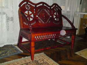 Bancuta sculptata stejar anin brad