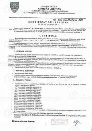Vand teren intravilan,  Cristian,  jud. Brasov,  iesirea catre Vulcan