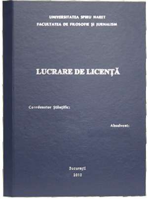 copertare licenta